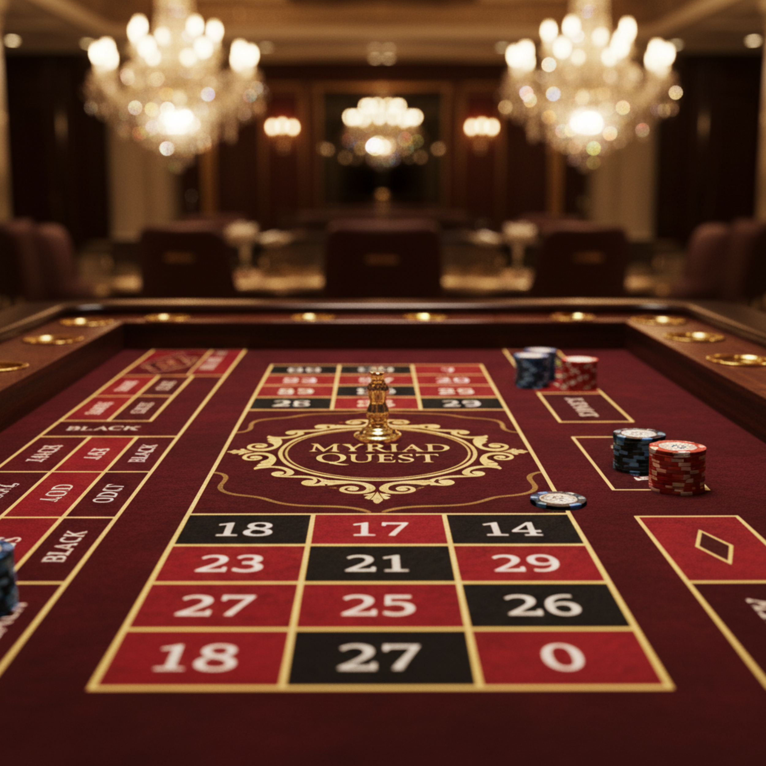 Casino table layouts